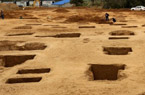 河南現56座戰國古墓