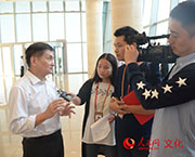 中國作家協會副主席葉辛接受媒體採訪