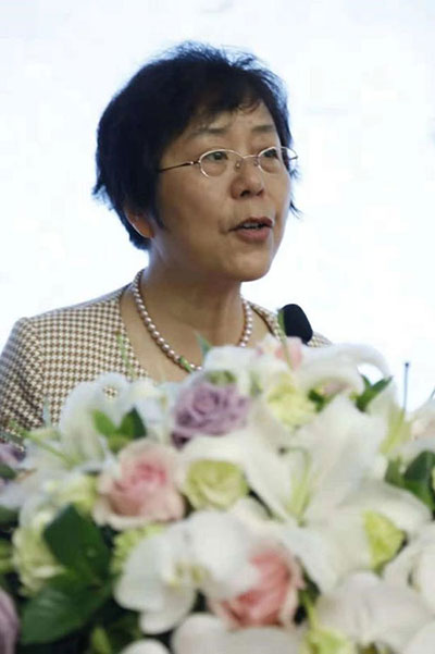 北京第二外国语学院副校长朱佩芬致开幕词