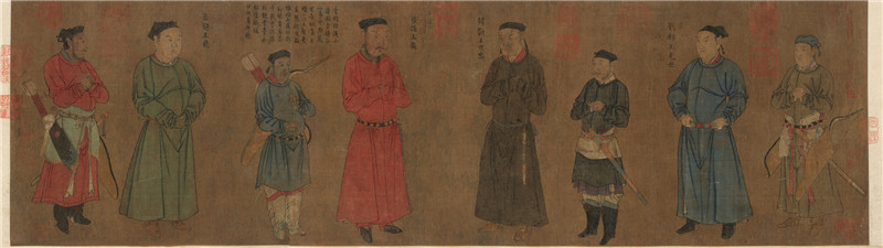 “中國古代服飾文化展”重點文物《中興四將圖》。中國國家博物館供圖
