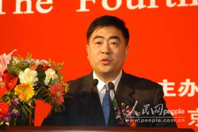 国家广播电影电视总局新闻发言人、办公厅主任朱虹。(王亚男摄)